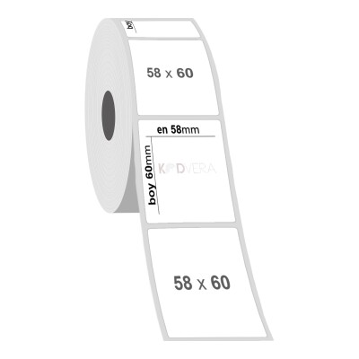 58 x 60 PP Opak Etiket - 2