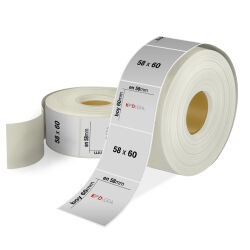 58 x 60 Silver Mat Etiket - 1