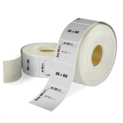 58 x 60 Silver Mat Etiket - 1
