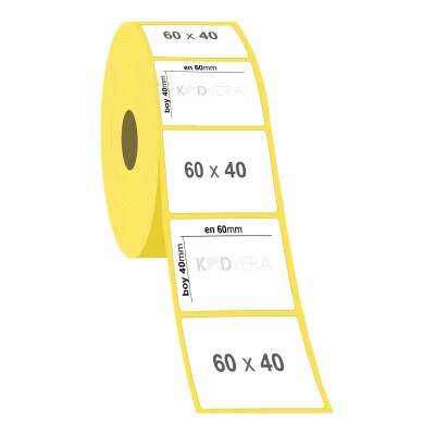 60 x 40 Lamine Termal Etiket - 2