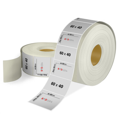60 x 40 Silver Mat Etiket - 1