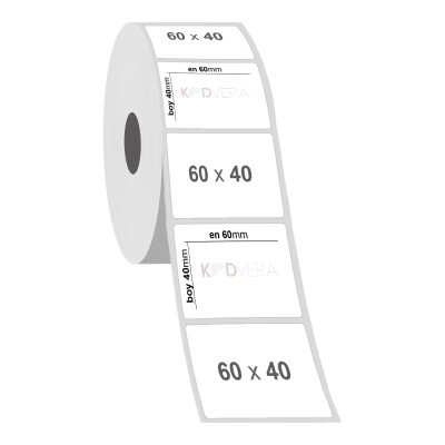 60 x 40 Silver Mat Etiket - 2