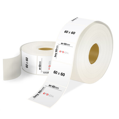 60 x 60 PP Opak Etiket - 1
