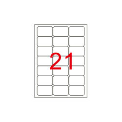 63.5 X 38.1 Lazer Etiket KV-1021 - 1