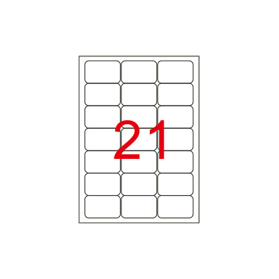 63.5 X 38.1 Lazer Etiket KV-1021 - 1
