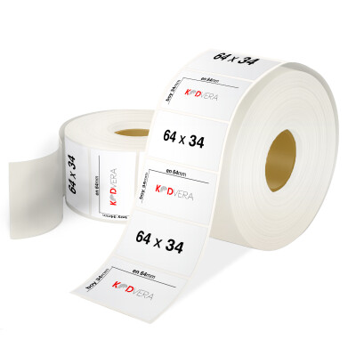 64 x 34 PP Opak Etiket - 1