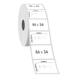64 x 34 PP Opak Etiket - 2