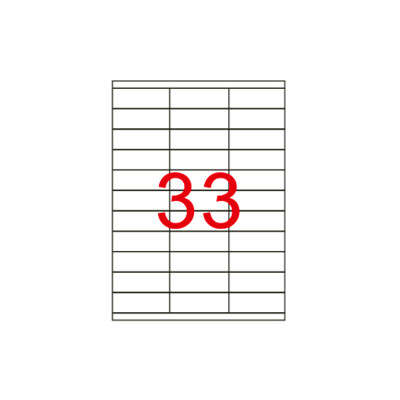 70 X 25.4 Lazer Etiket KV-1133 - 1