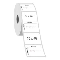 70 x 40 Silver Mat Etiket - 2