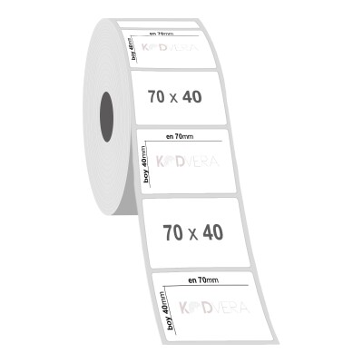 70 x 40 Silver Mat Etiket - 2