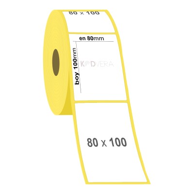 80 x 100 Lamine Termal Etiket - 2
