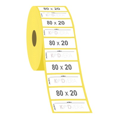 80 x 20 Vellum Etiket - 2