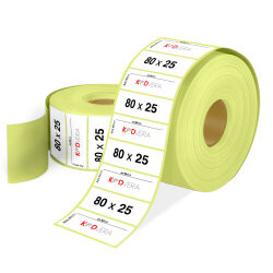 80 x 25 Vellum Etiket - 1
