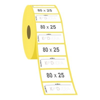 80 x 25 Vellum Etiket - 2