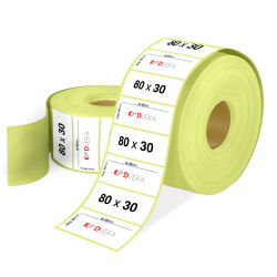 80 x 30 Kuşe Etiket - 1