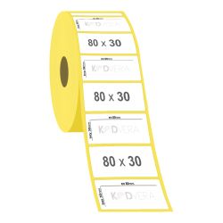 80 x 30 Kuşe Etiket - 2