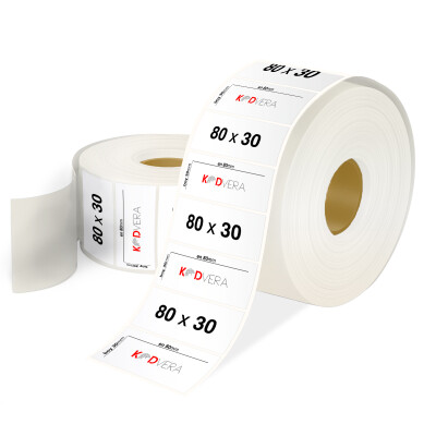 80 x 30 PP Opak Etiket - 1