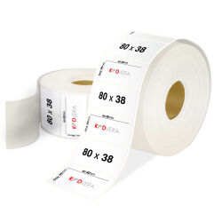 80 x 38 PP Opak Etiket - 1
