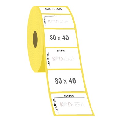 80 x 40 Lamine Termal Etiket - 2