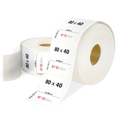 80 x 40 Şeffaf Etiket - 1