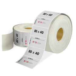 80 x 40 Silver Mat Etiket - 1