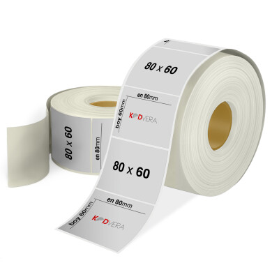 80 x 60 Silver Mat Etiket - 1