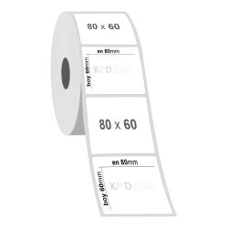 80 x 60 Silver Mat Etiket - 2