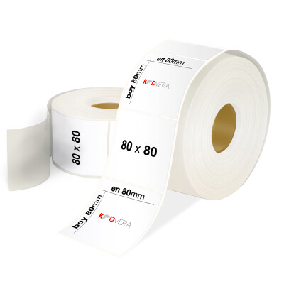 80 x 80 PP Opak Etiket - 1