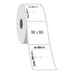 80 x 80 Silver Mat Etiket - 2