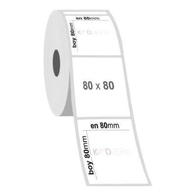 80 x 80 Silver Mat Etiket - 2