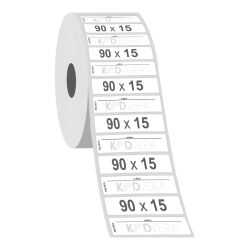 90 x 15 Silver Mat Etiket - 2