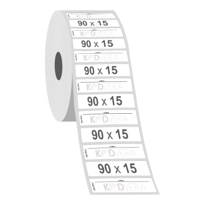 90 x 15 Silver Mat Etiket - 2